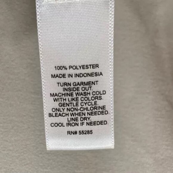 Express Blouse Ladies XS V-Neck 3/4 Sleeve Tunic Beige Lightweight High-Low Hem - Picture 11 of 12